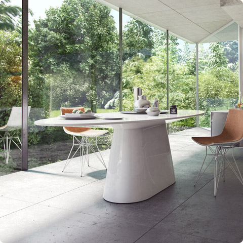 Sullivan Dining Table White | Modern Digs Furniture