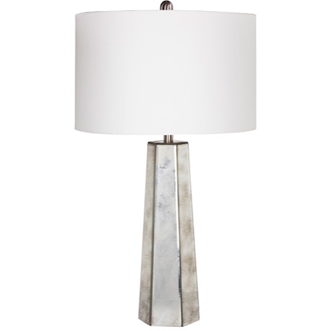 Perry Table Lamp Antiqued Mirror | Modern Digs Furniture