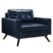 Blake Sectional Right | Blue Eco-Leather | Modern Digs Furniture