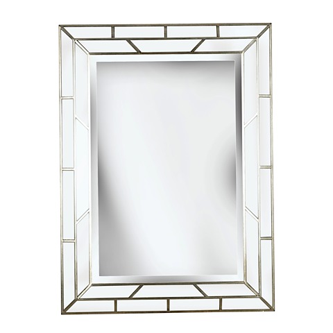 Marion Wall Mirror Silver | Modern Digs Furniture